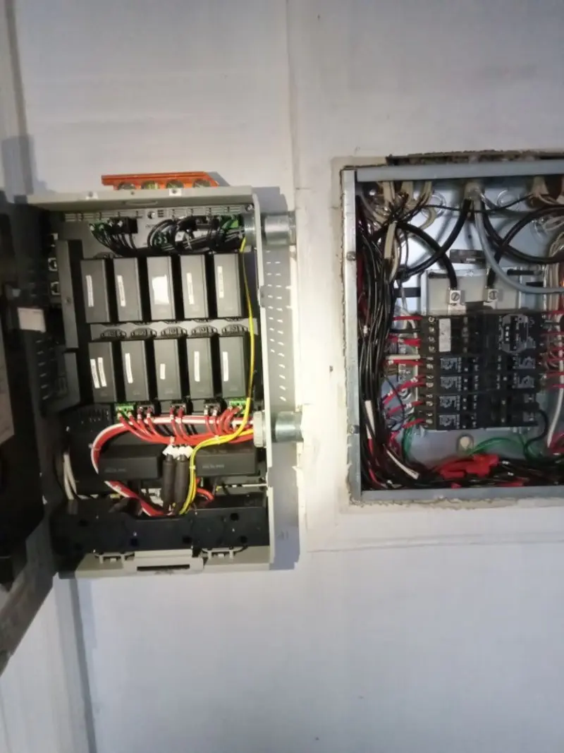 Electrical panel upgrade completed for Security Camera Wiring in Iona